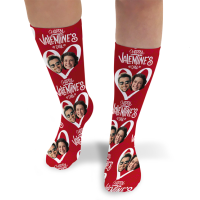 Valentines Day Personalised Socks Happy Valentines Day