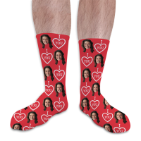 Valentines Day Personalised Socks I Love You