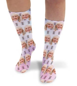 Birthday Present Personalised Photo Socks 