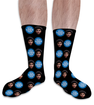 Company Logo Personalised Photo Socks