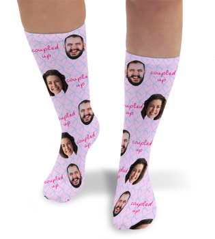 Coupled Up Personalised Photo Socks 