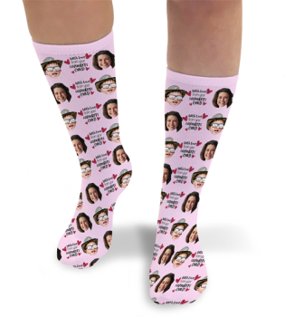 Favourite Child Mothers Day Personalised Photo Socks 