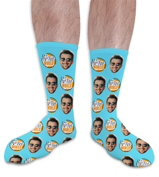 Best Dad In The World Fathers Day Personalised Photo Socks 