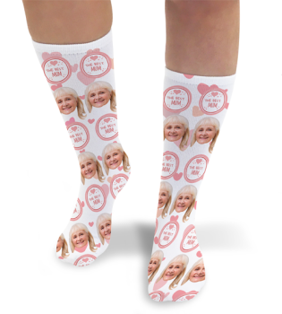 The Best Mum Personalised Photo Socks 