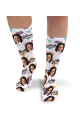 Birthday Vibes Personalised Photo Socks 