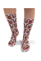 Mothers Day Hearts & Kisses Personalised Photo Socks 