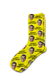 Photo & Message Birthday Personalised Photo Socks Yellow