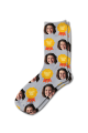 Mothers Day Gold Ribbon Personalised Photo Socks 