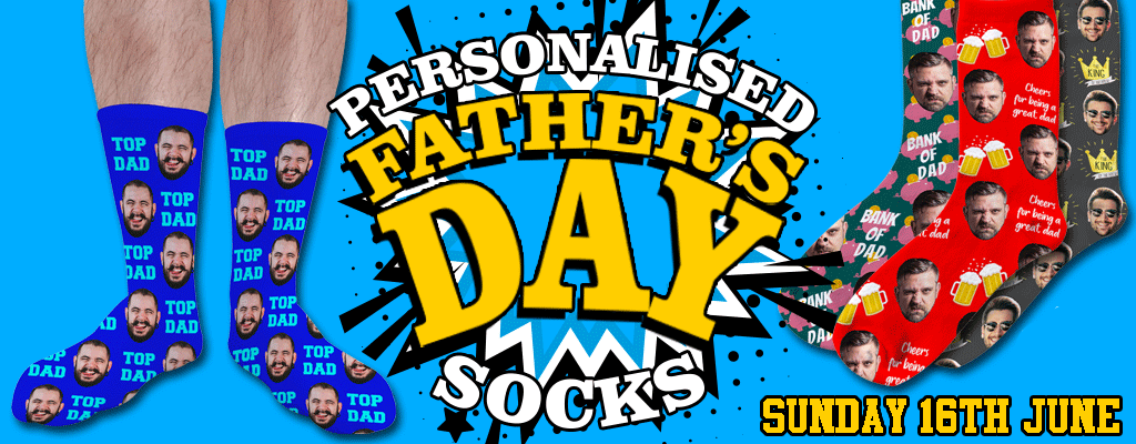 Fathers Day Photo Socks